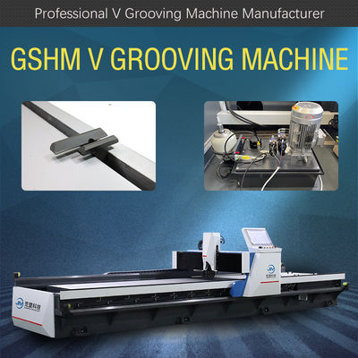 جودة  Hydraulic V Cutting Machine For Shower Room Frames High Speed V Grooving Machine مصنع