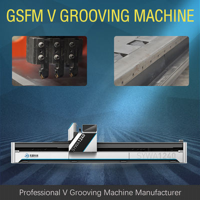 1250mm CNC الصفائح المعدنية آلة القطع المضادة للتزلج V آلة الحفار